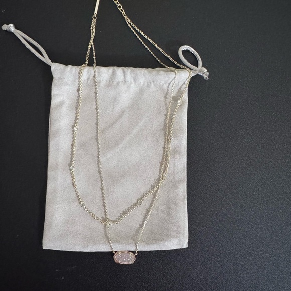 Sold Kendra Scott Multi Strand Necklace Gild Tone Adjustable Length - Picture 6 of 10